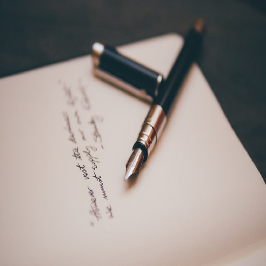 writing in a guest book