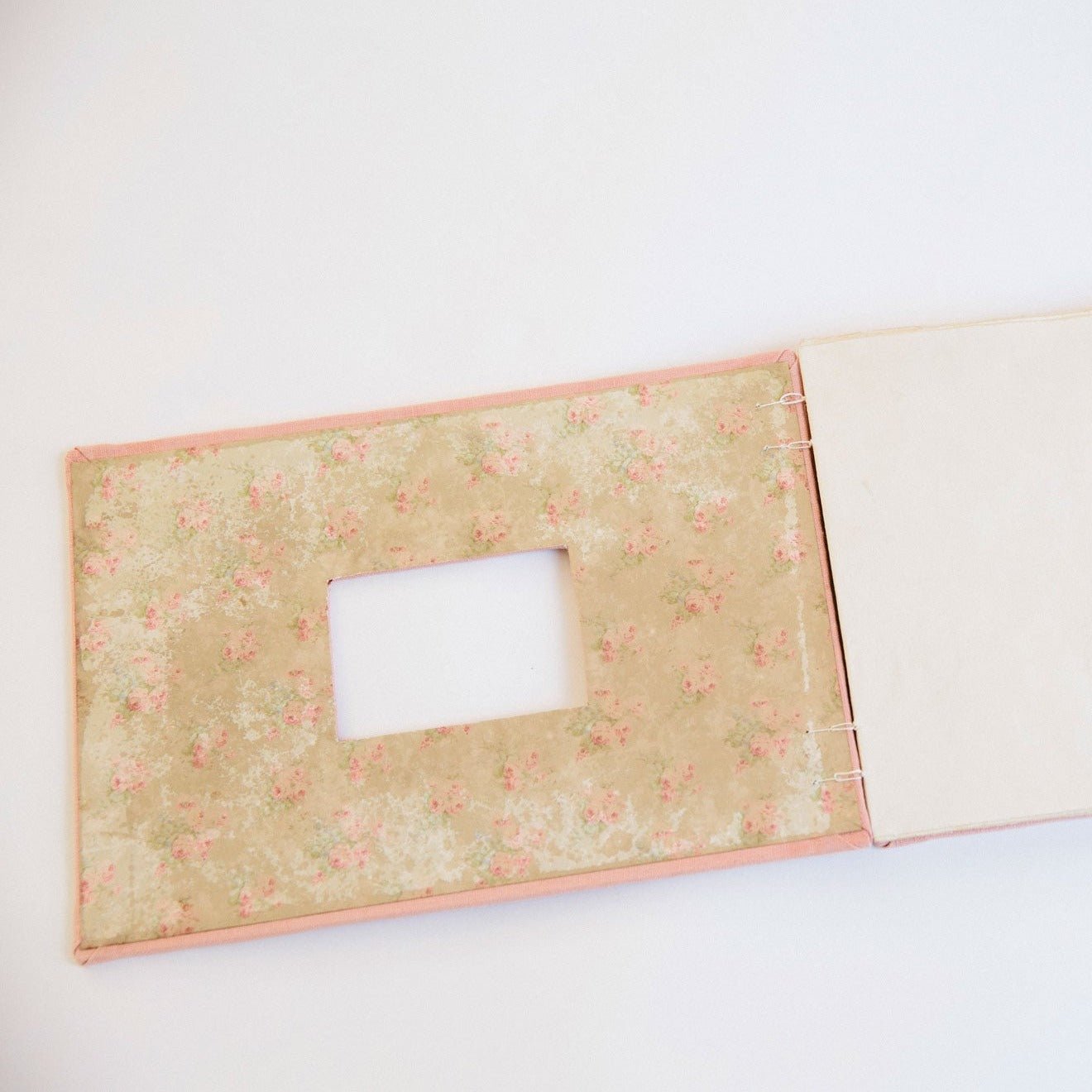 inside book cover with floral end papers