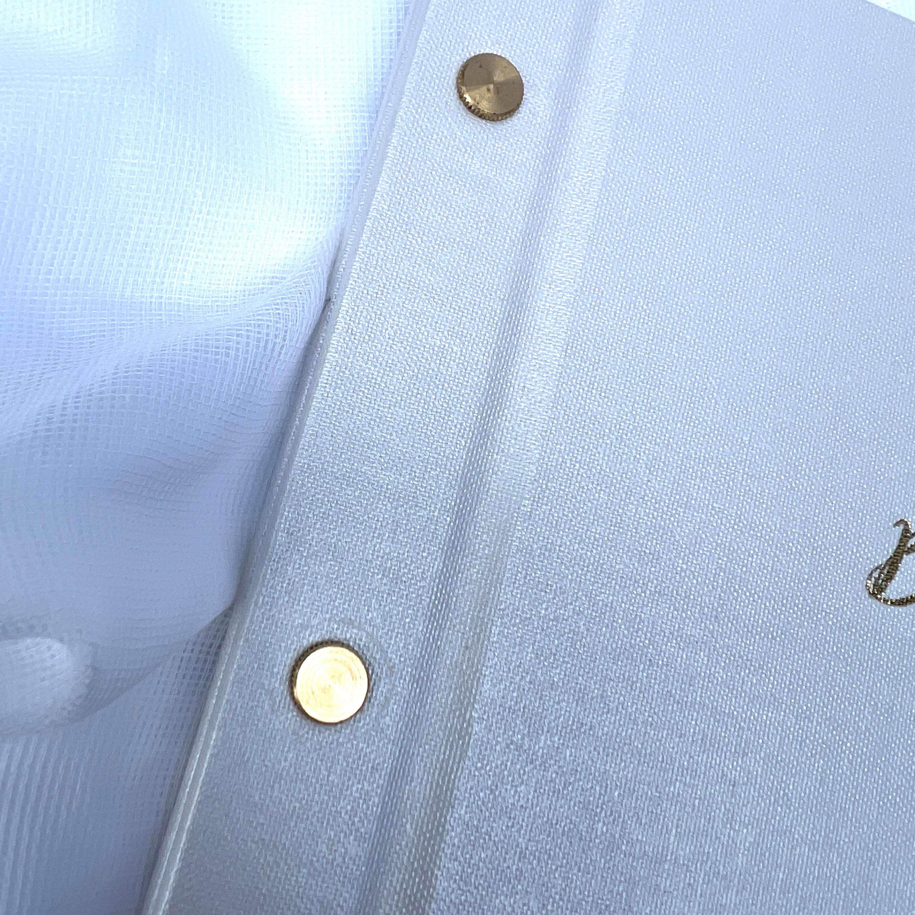 A5 Pearl White Guestbook - Gold Foil Debossed - Our Best Day - My Guest Book