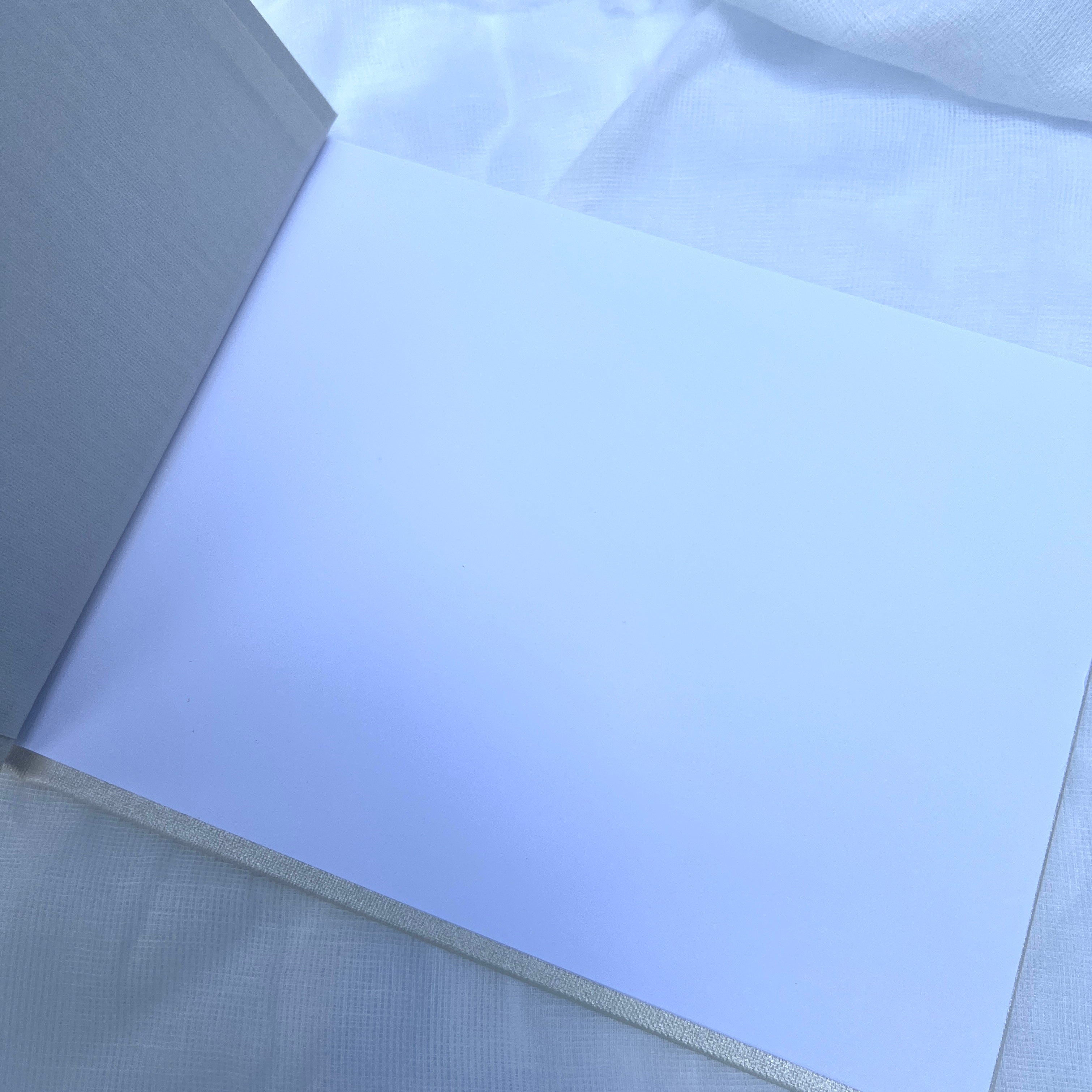 A5 Pearl White Guestbook - Gold Foil Debossed - Our Best Day - My Guest Book