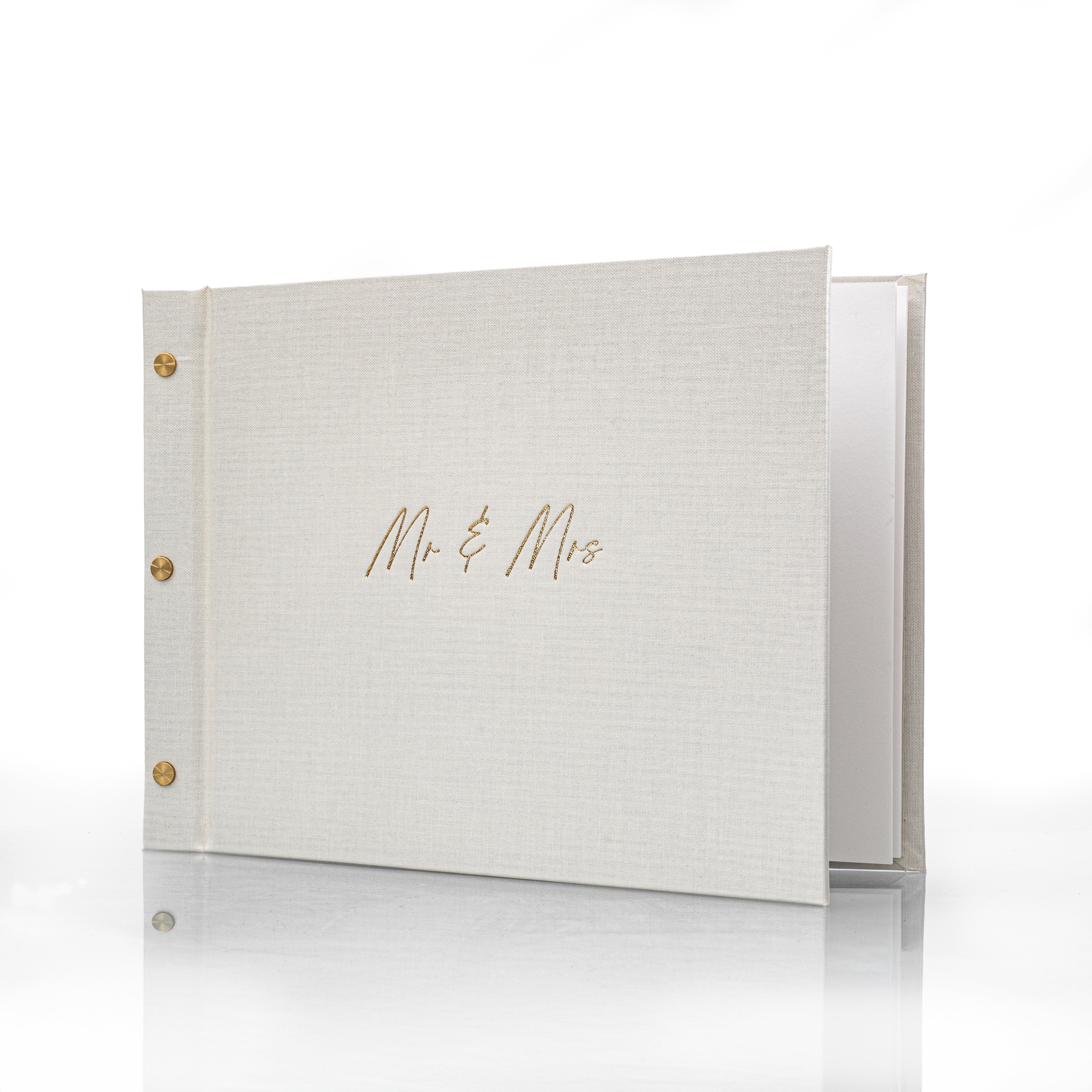 Mr & Mrs – Wedding Guestbook with Gold Foil - My Guest Book