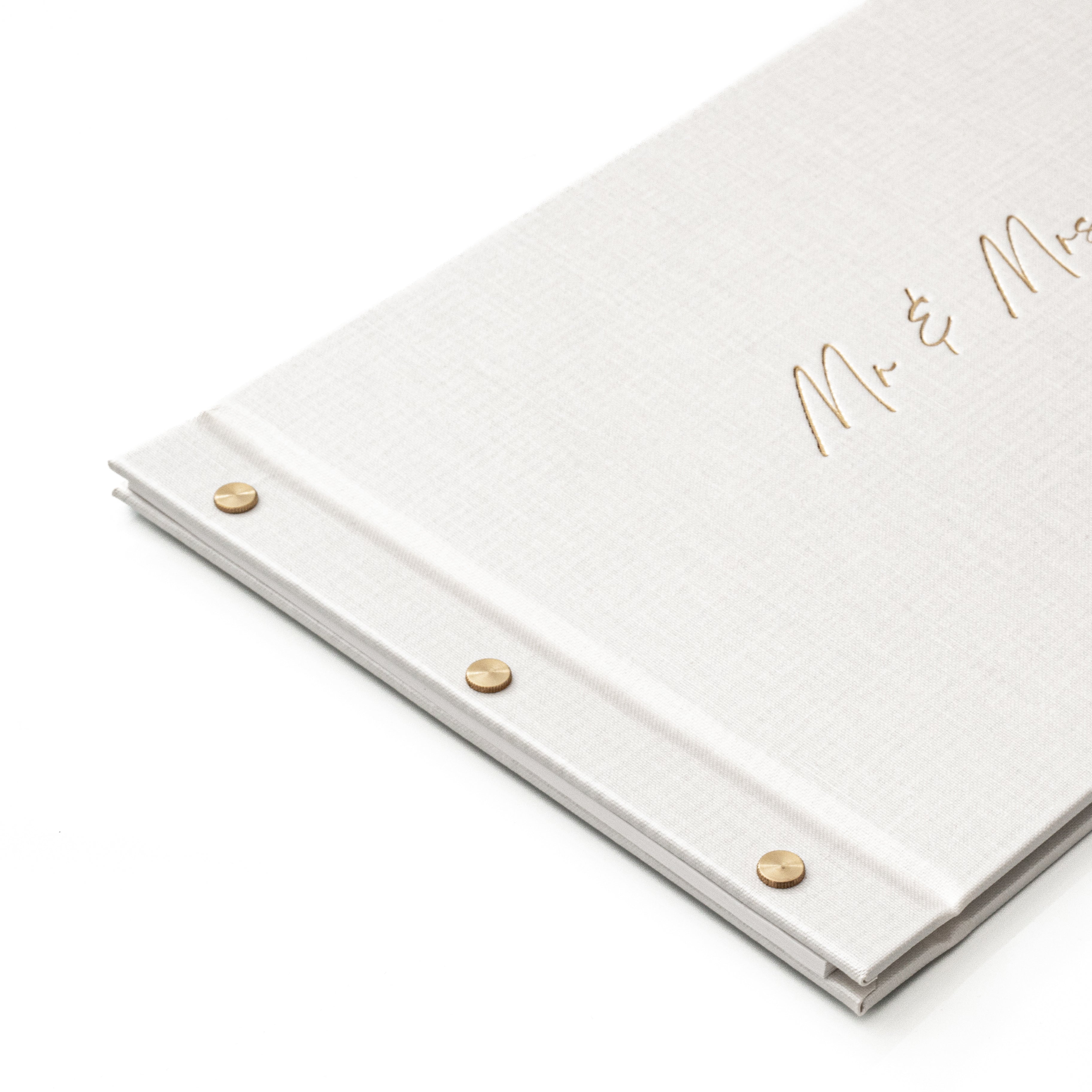 Mr & Mrs – Wedding Guestbook with Gold Foil - My Guest Book