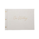 Our Wedding – Elegant Wedding Guestbook with Gold Foil - My Guest Book