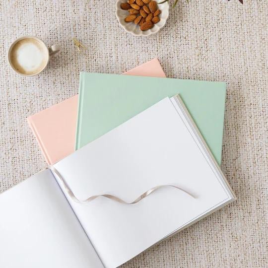 Pastel Quarto Landscape Plain Guest Book - My Guest Book