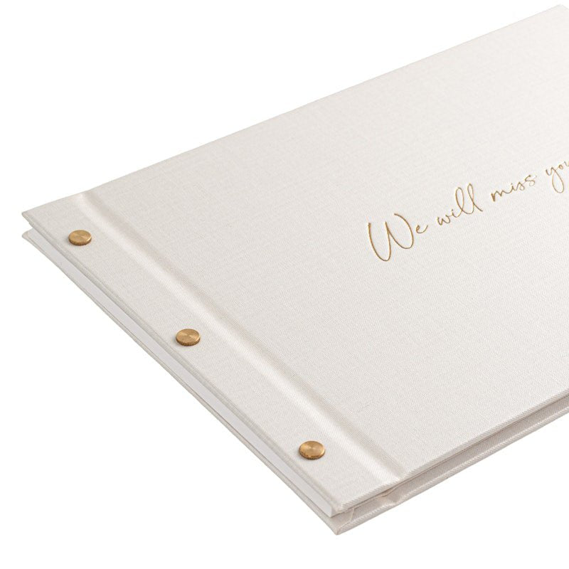 Farewell Guestbook - We Will Miss You - Foil Stamped - My Guest Book