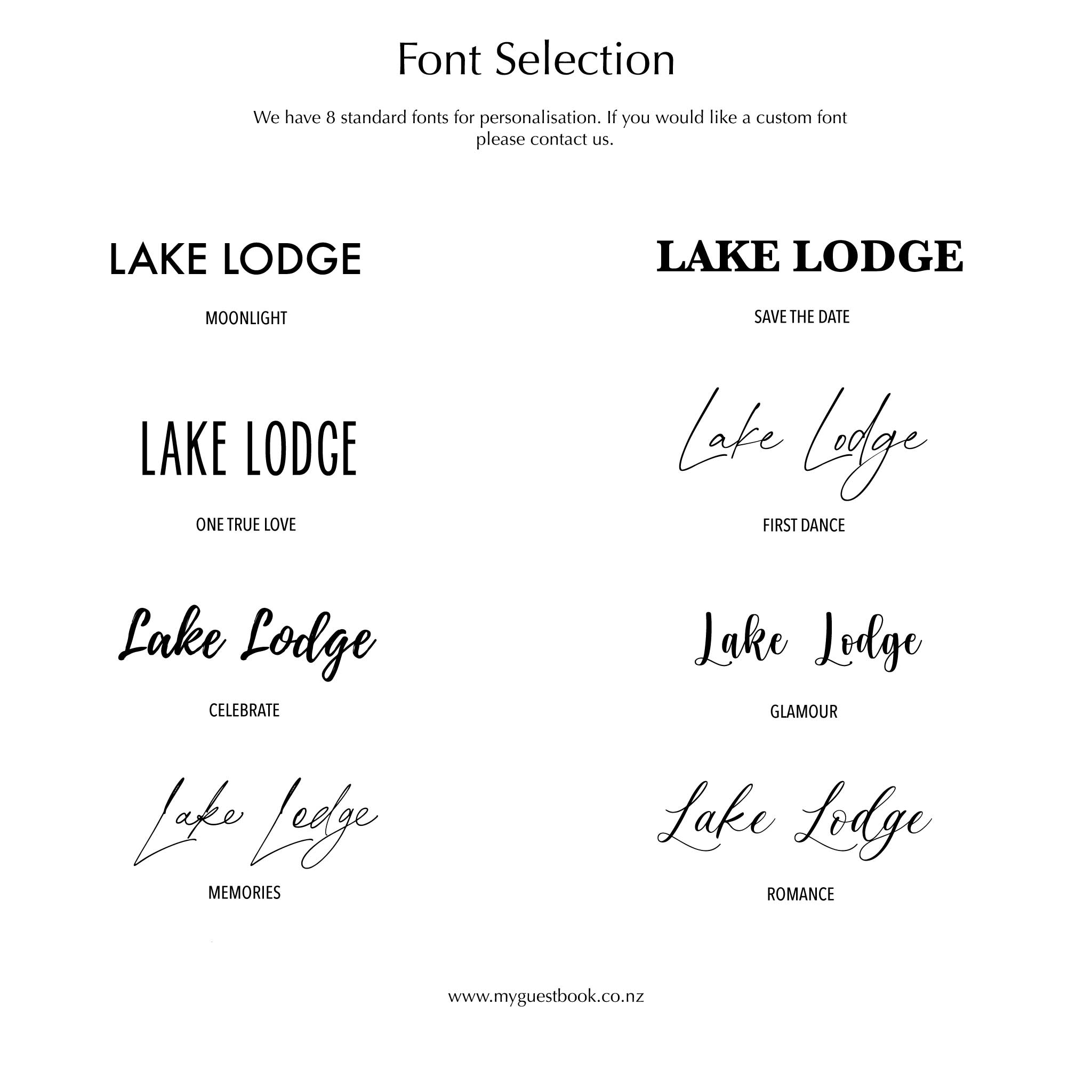 Bespoke Leather Visitors Book - My Guest Book