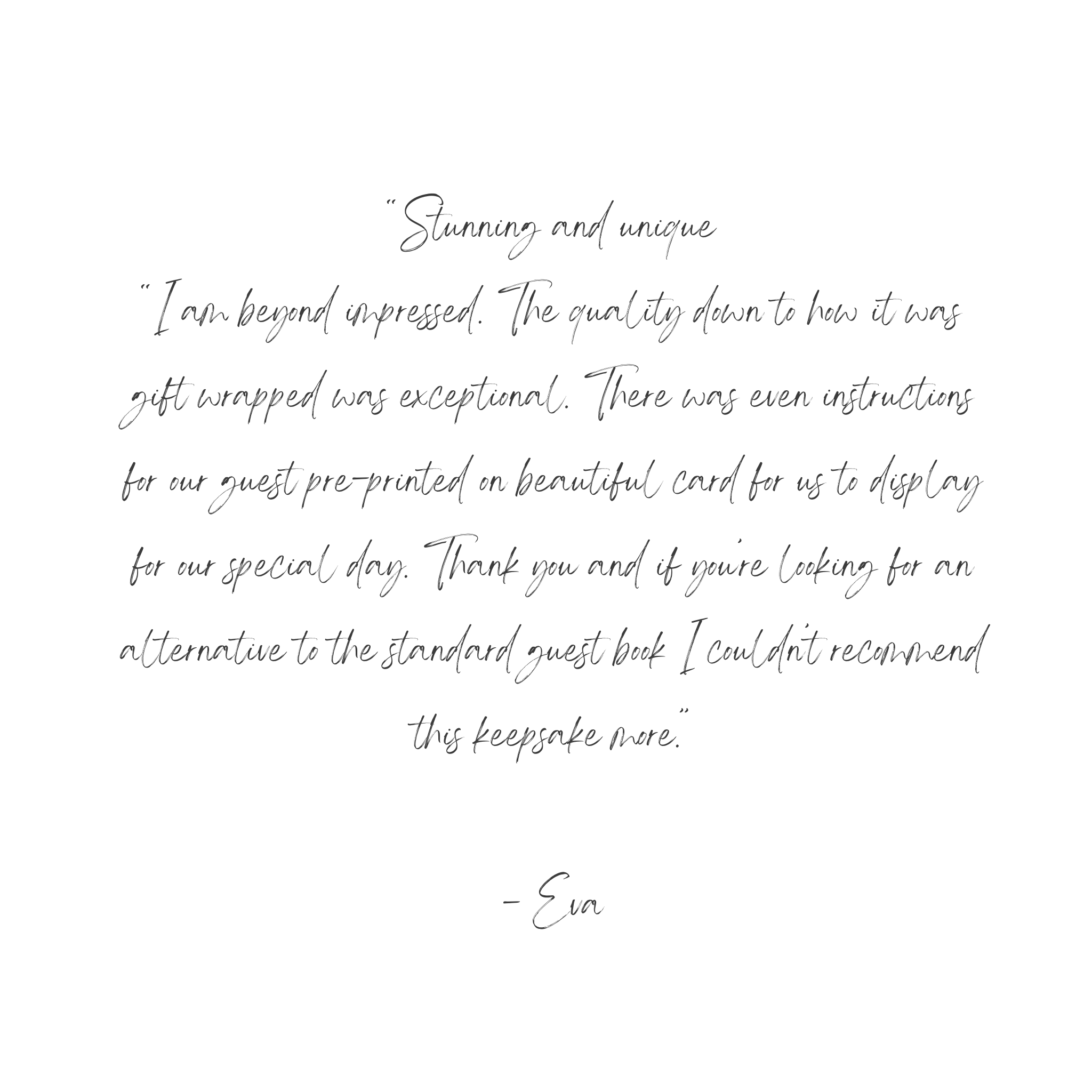 Client review of Willow Tree fingerprint tree guestbook artwork handmade in New Zealand by My Guestbook