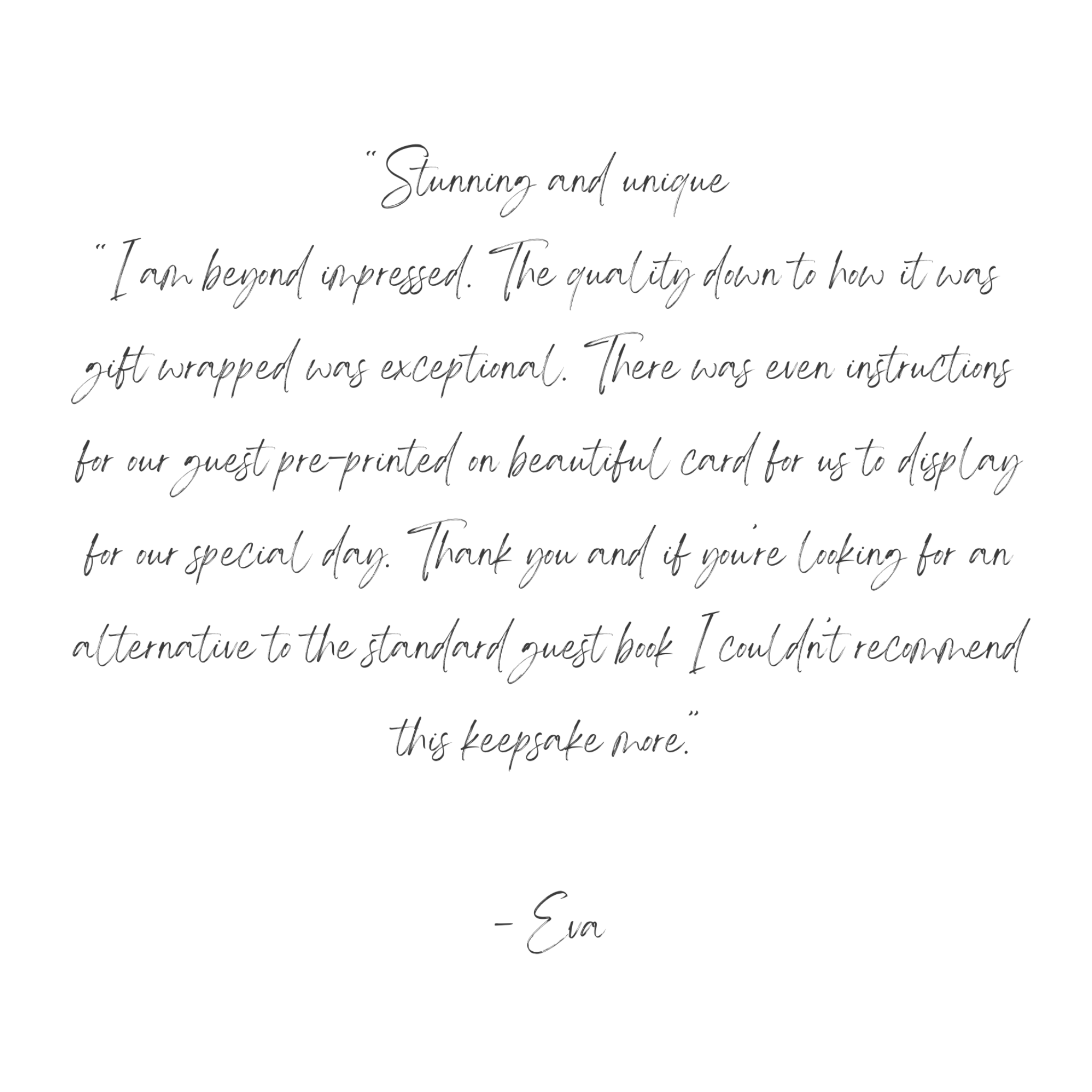 Client review of Willow Tree fingerprint tree guestbook artwork handmade in New Zealand by My Guestbook
