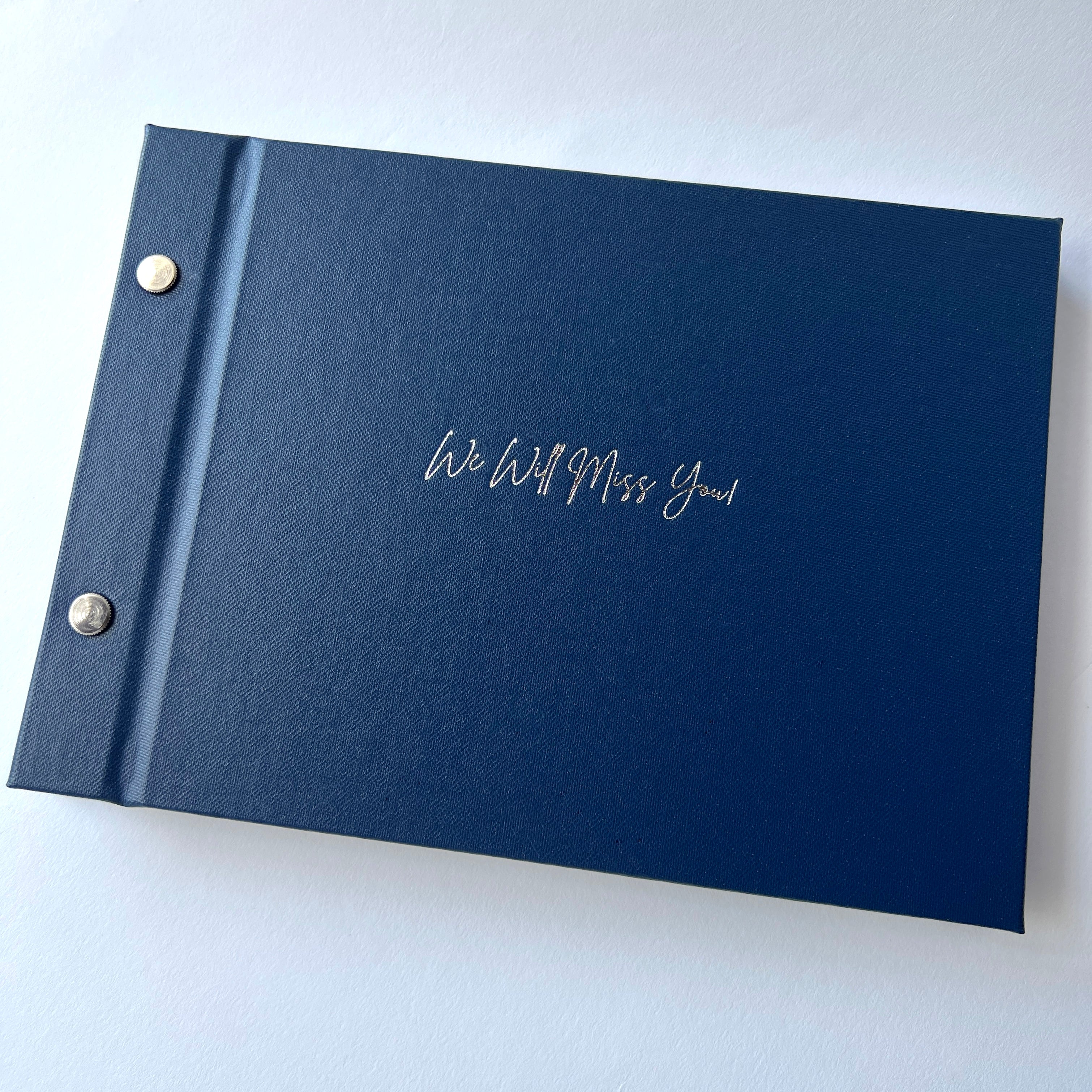 Farewell Guestbook - We Will Miss You - Foil Stamped - My Guest Book