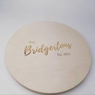 Round Wood Guestbook Wedding Sign - My Guest Book
