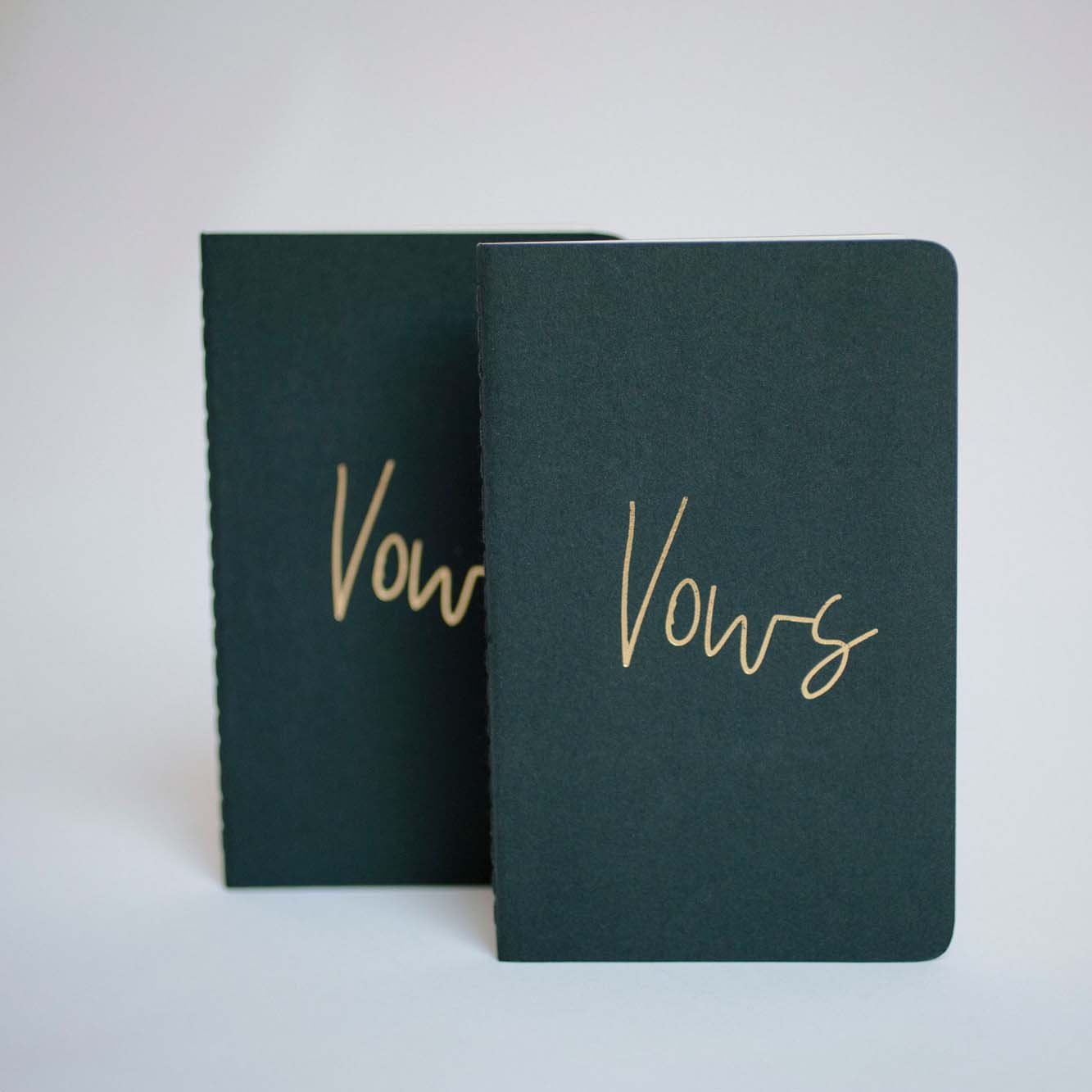 Gold Foiled Wedding Vow Books - My Guest Book