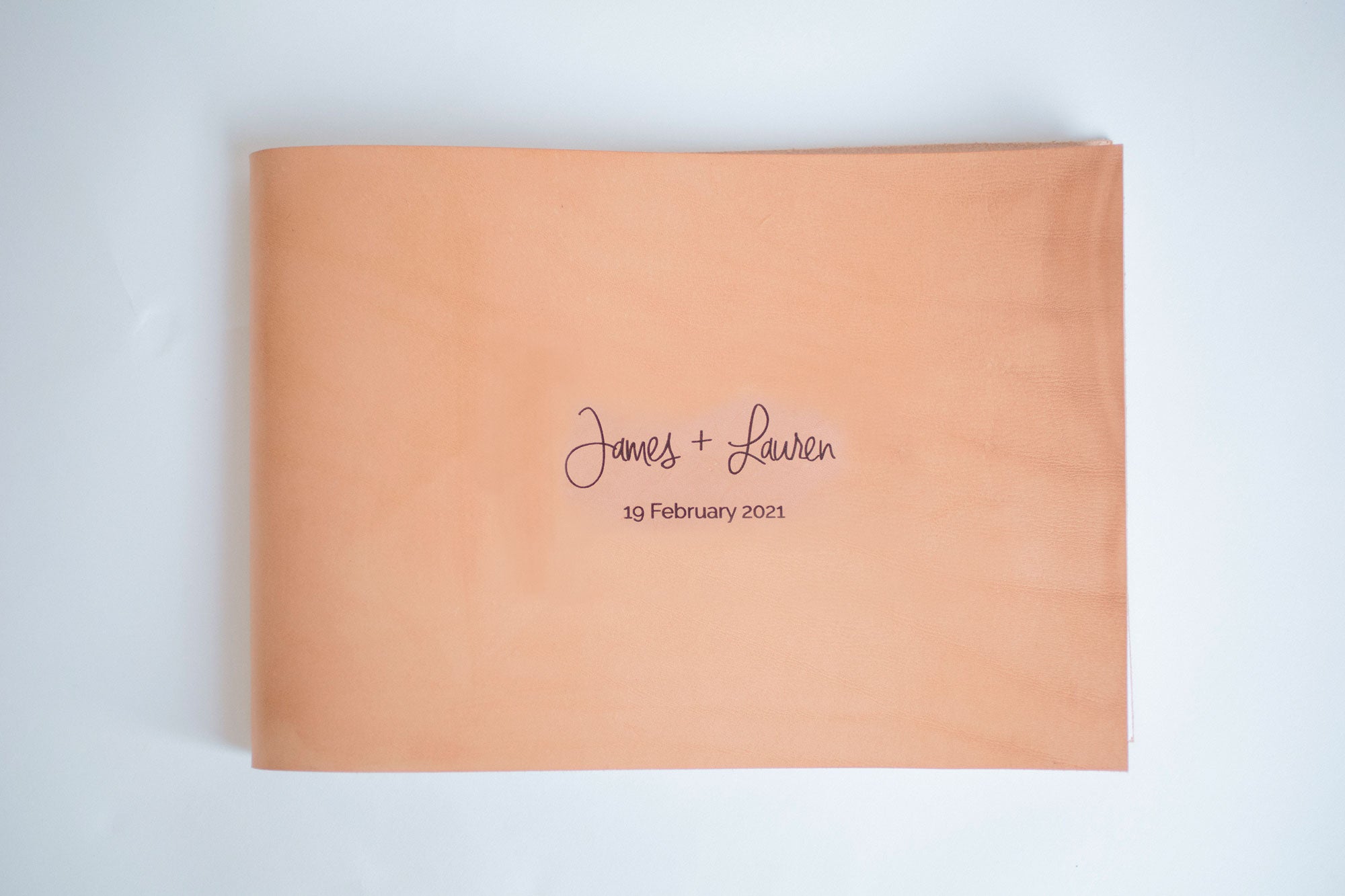 Bespoke Leather Wedding Guestbook - My Guest Book