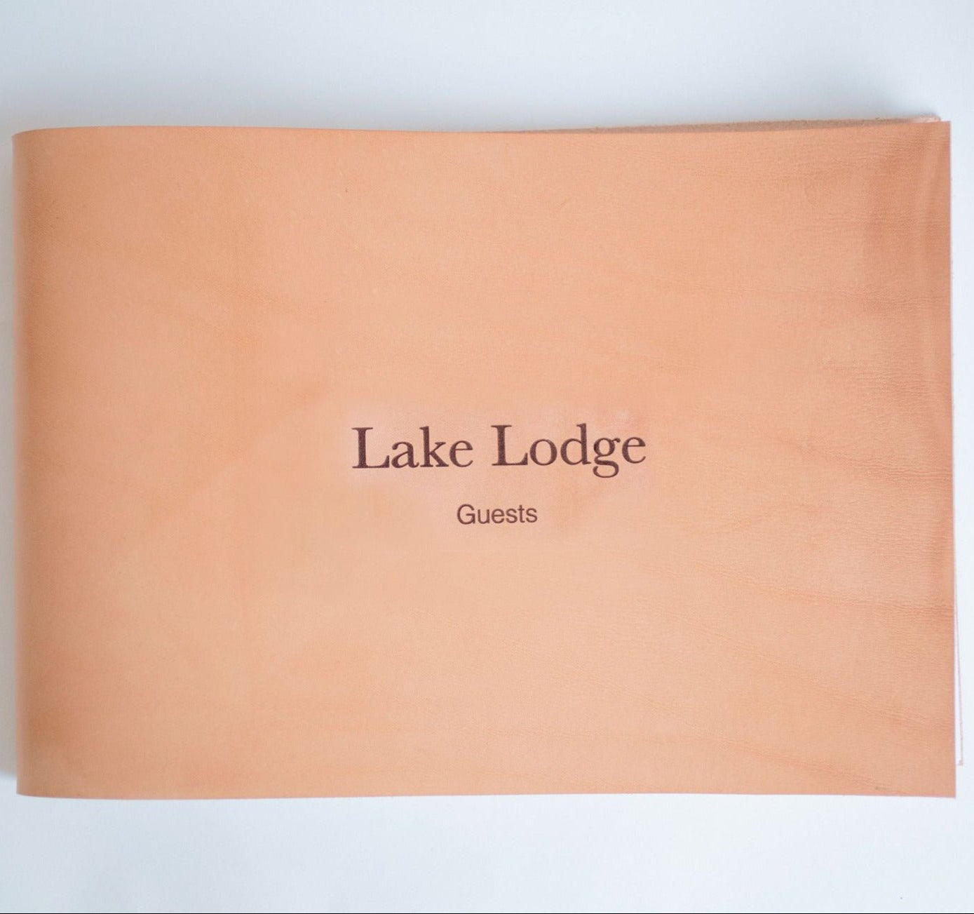 Bespoke Leather Visitors Book - My Guest Book