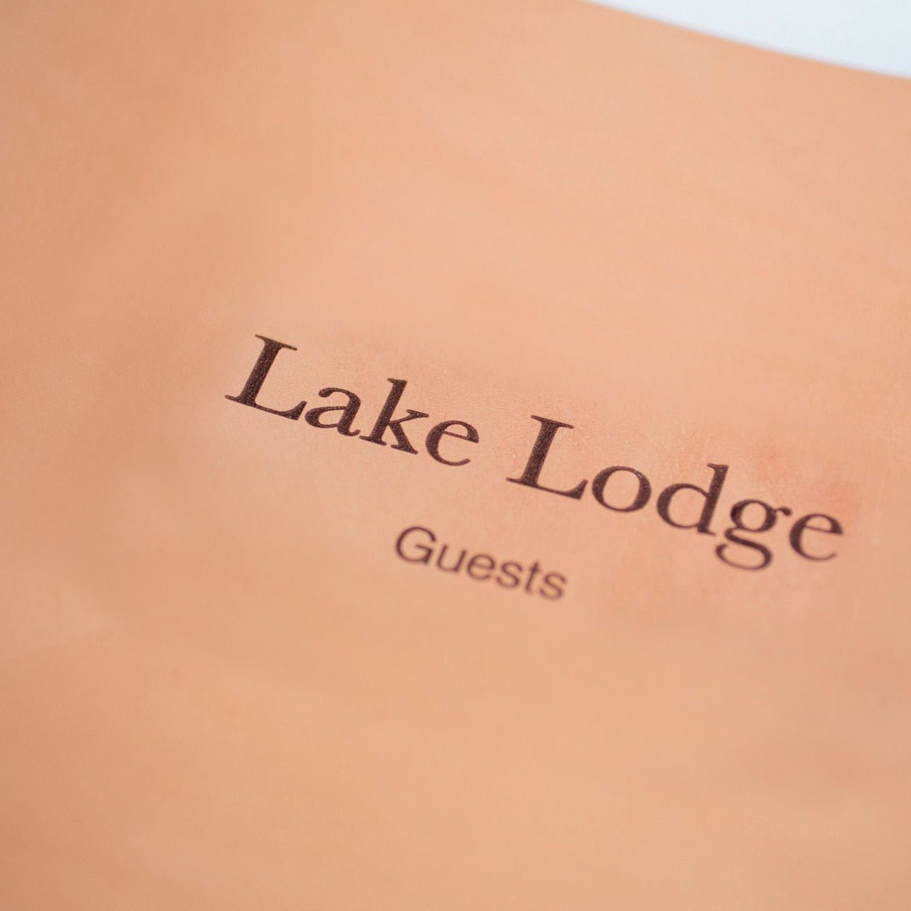 Bespoke Leather Visitors Book - My Guest Book