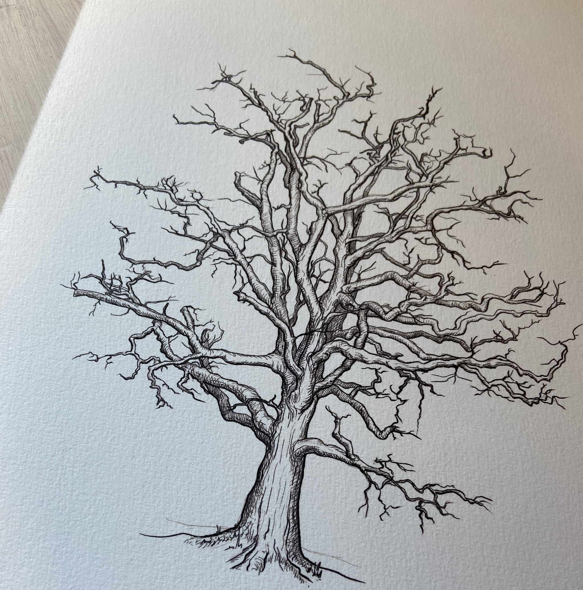 Oak Tree Fingerprint Tree Wedding Guestbook - My Guest Book