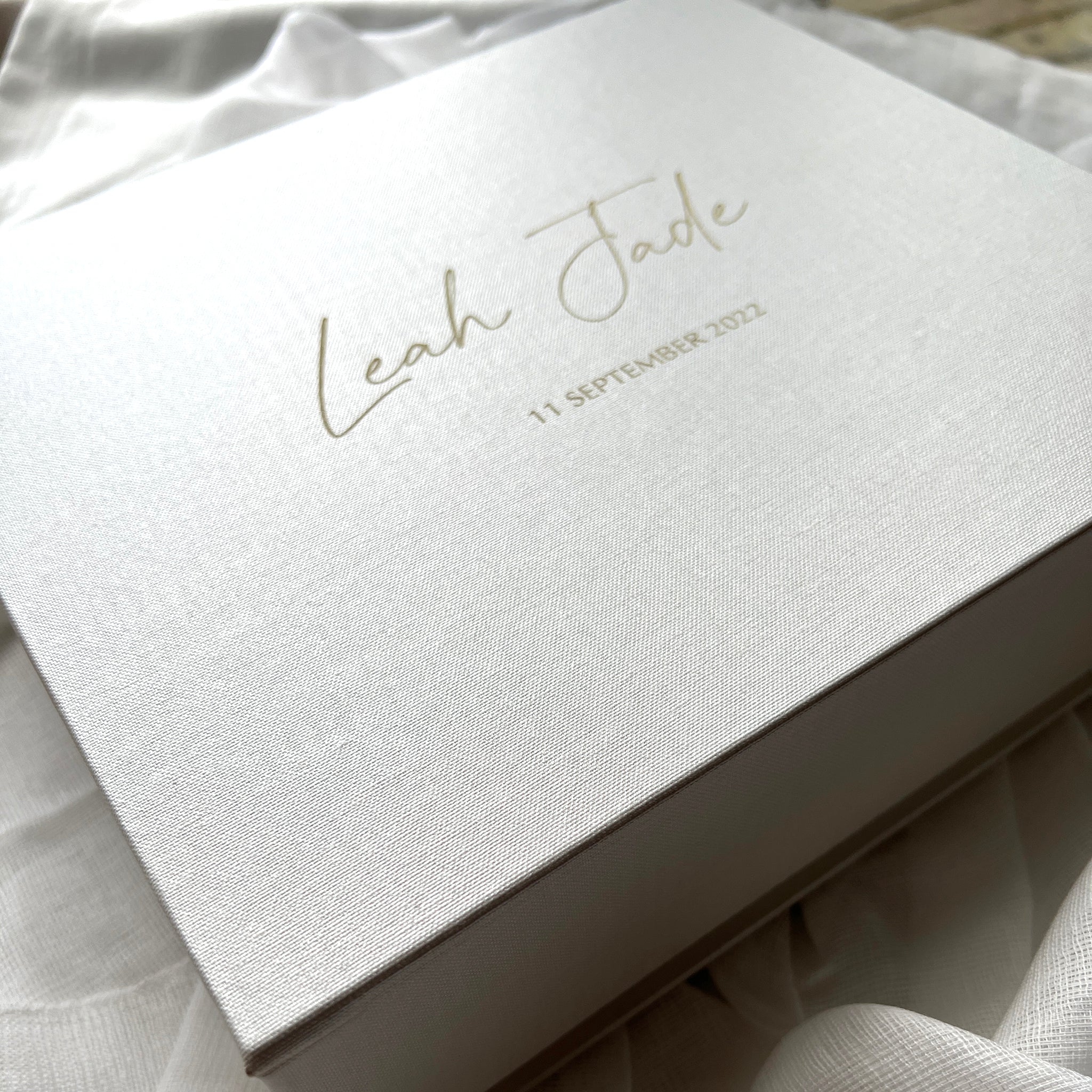 Luxury Personalised Baby Keepsake Box - My Guest Book