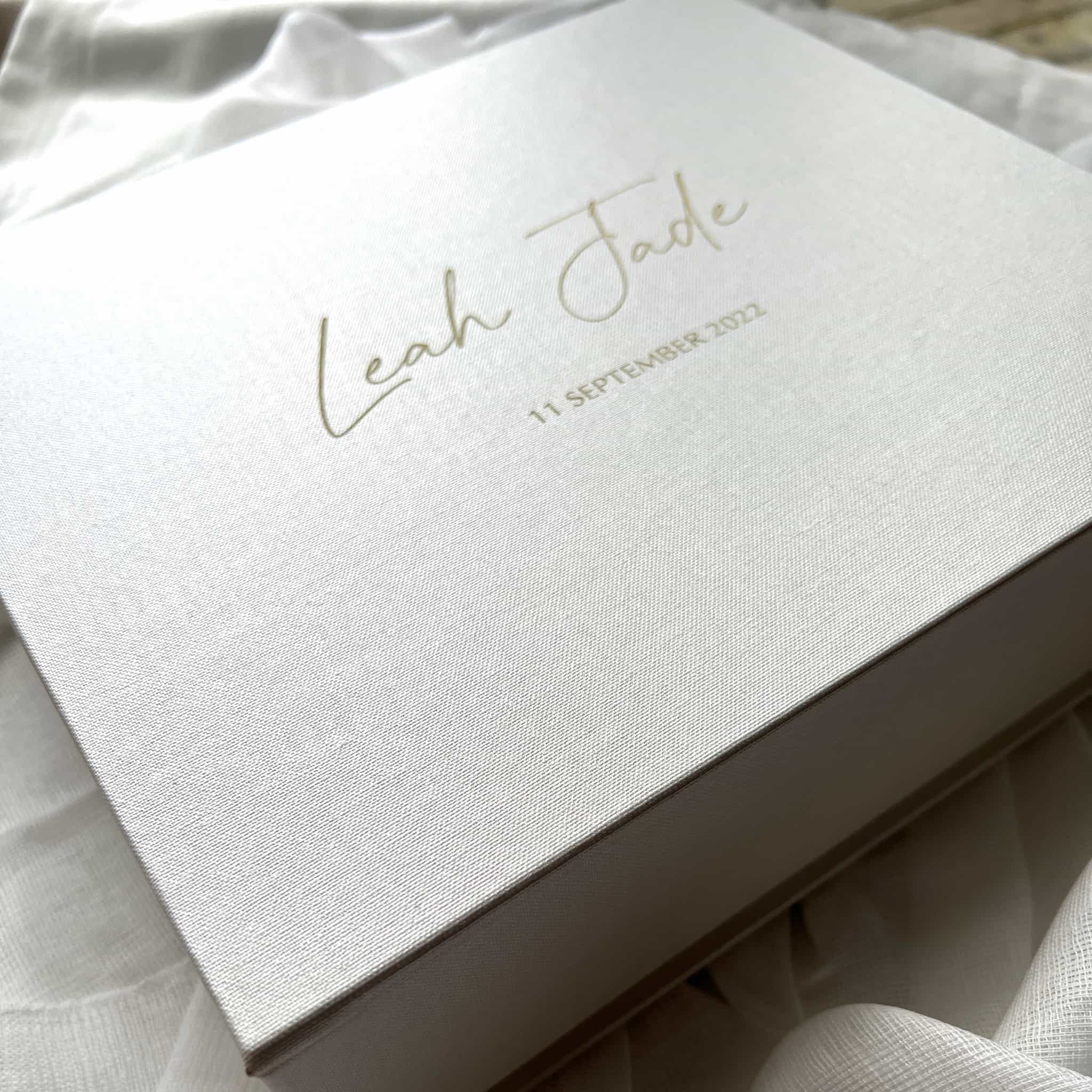 Luxury Personalised Baby Keepsake Box - My Guest Book
