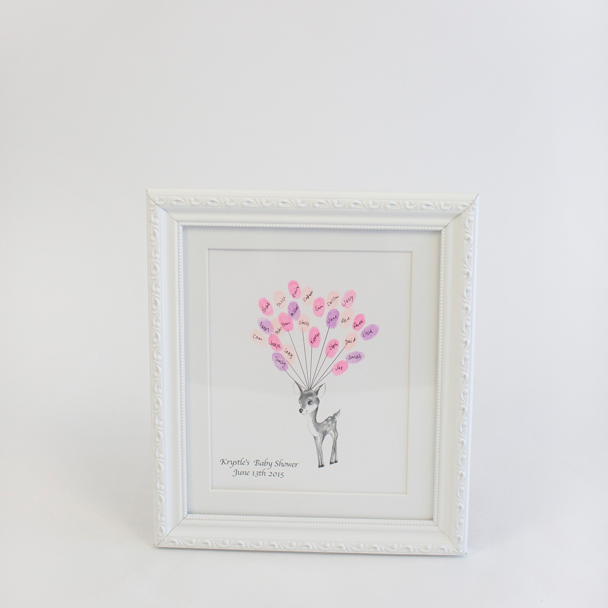 Baby Shower Fingerprint Guestbook - Baby Deer - My Guest Book