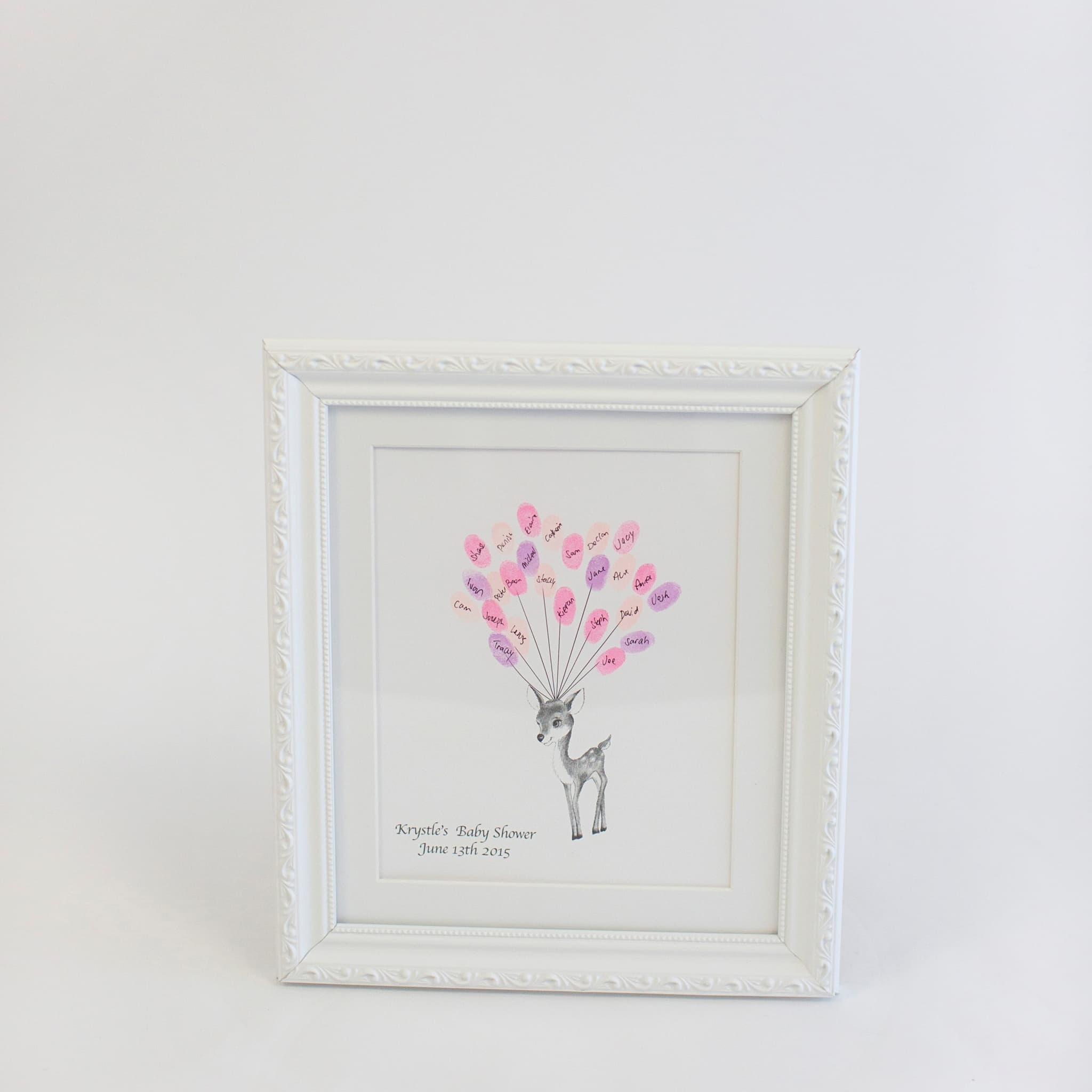 Baby Shower Fingerprint Guestbook - Baby Deer - My Guest Book