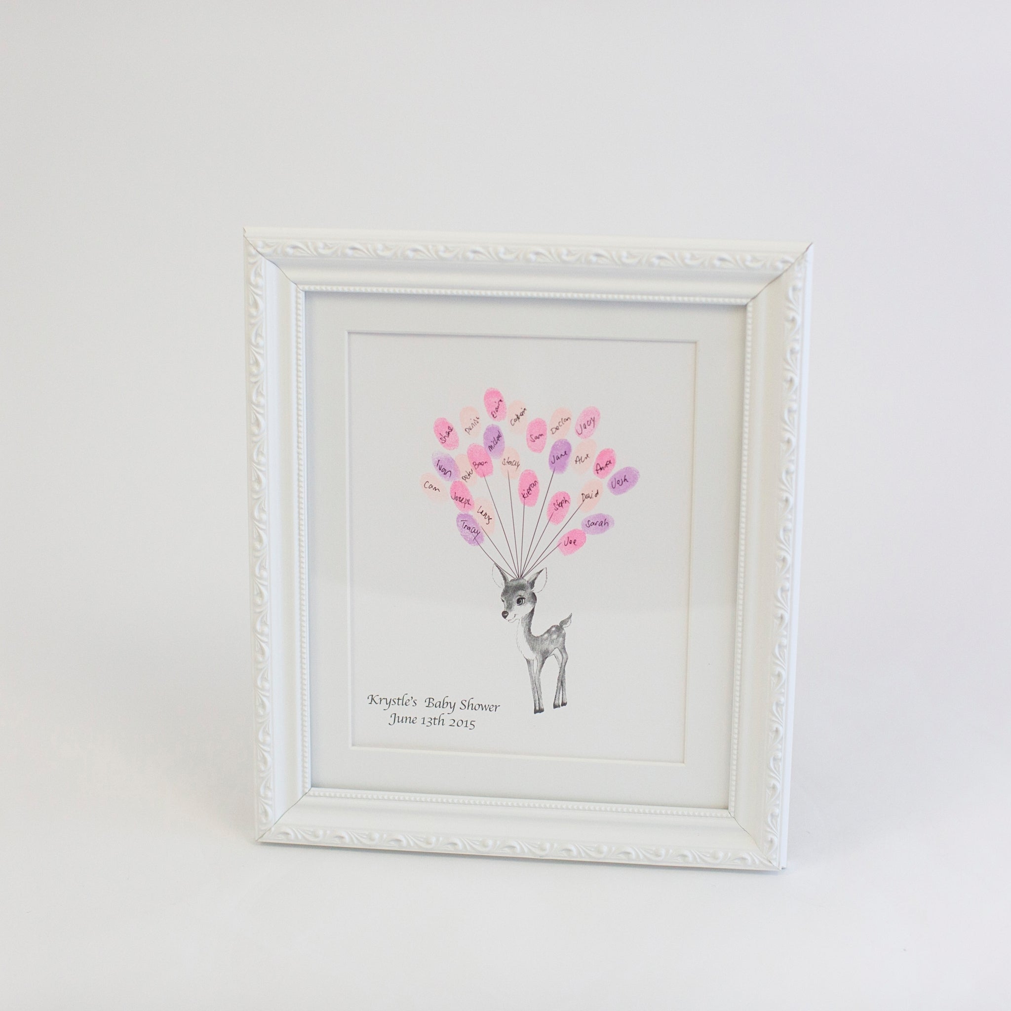 Baby Shower Fingerprint Guestbook - Baby Deer - My Guest Book