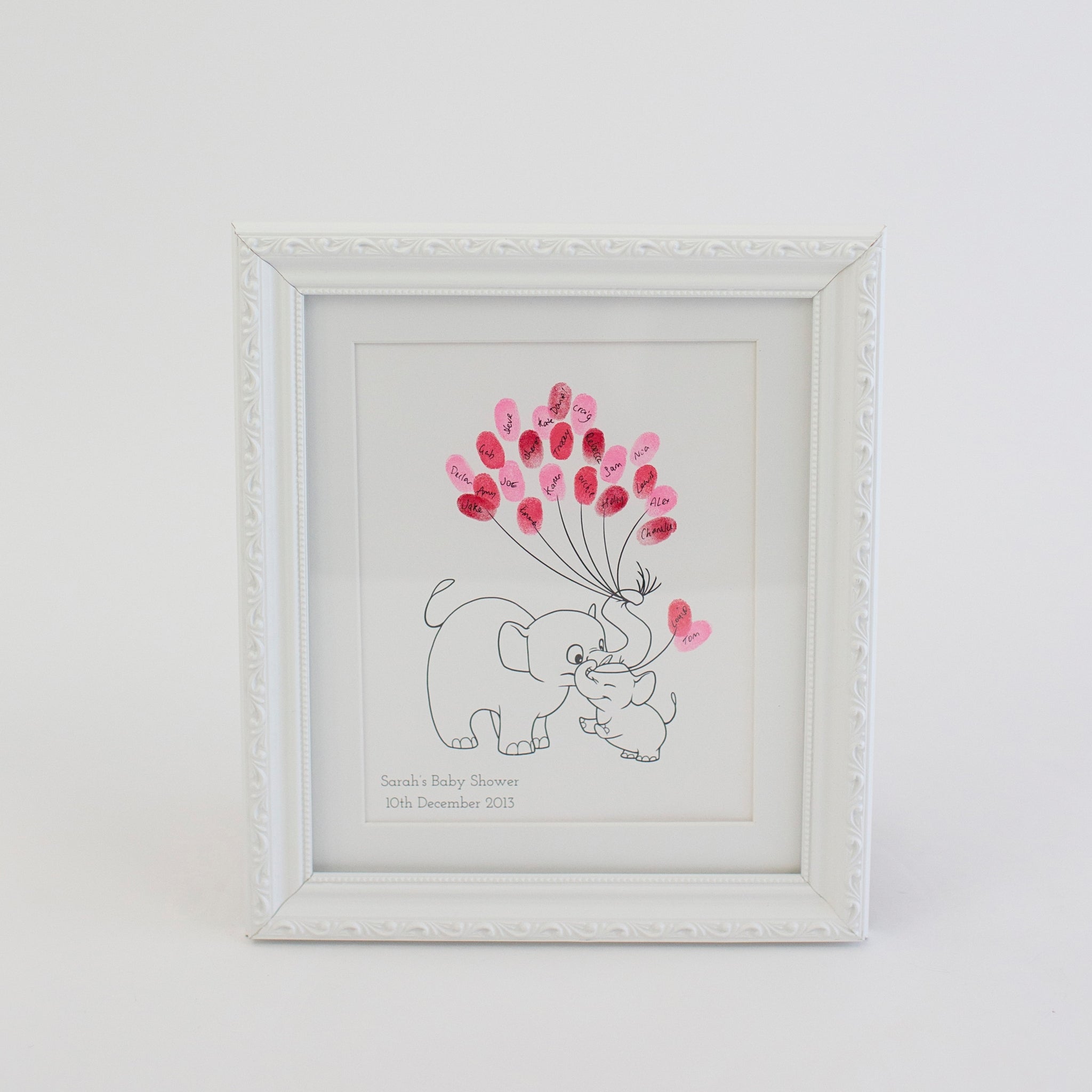 Baby Shower Fingerprint Guestbook - Baby Elephant - My Guest Book