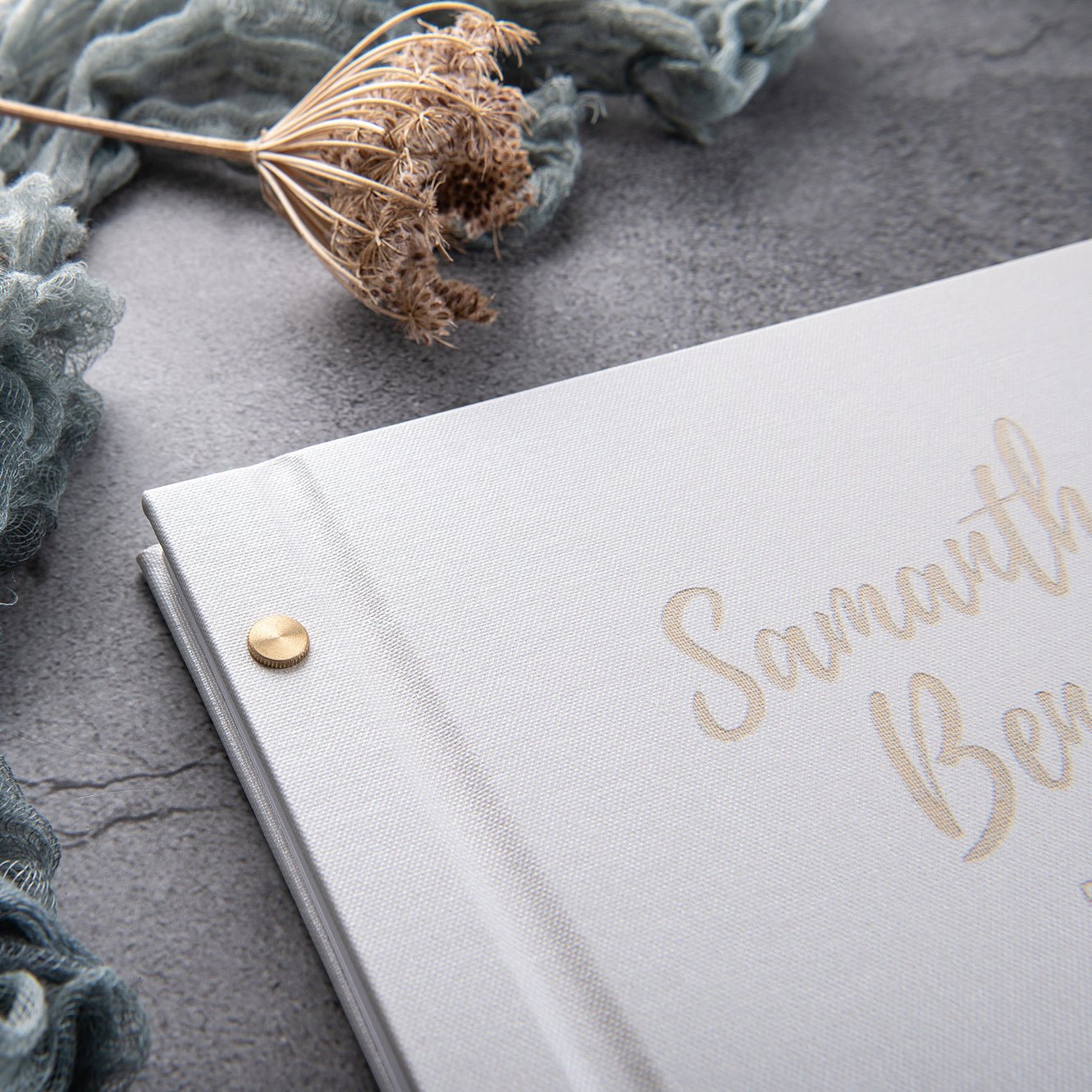 Personalised Artisan Wedding Guestbook - My Guest Book