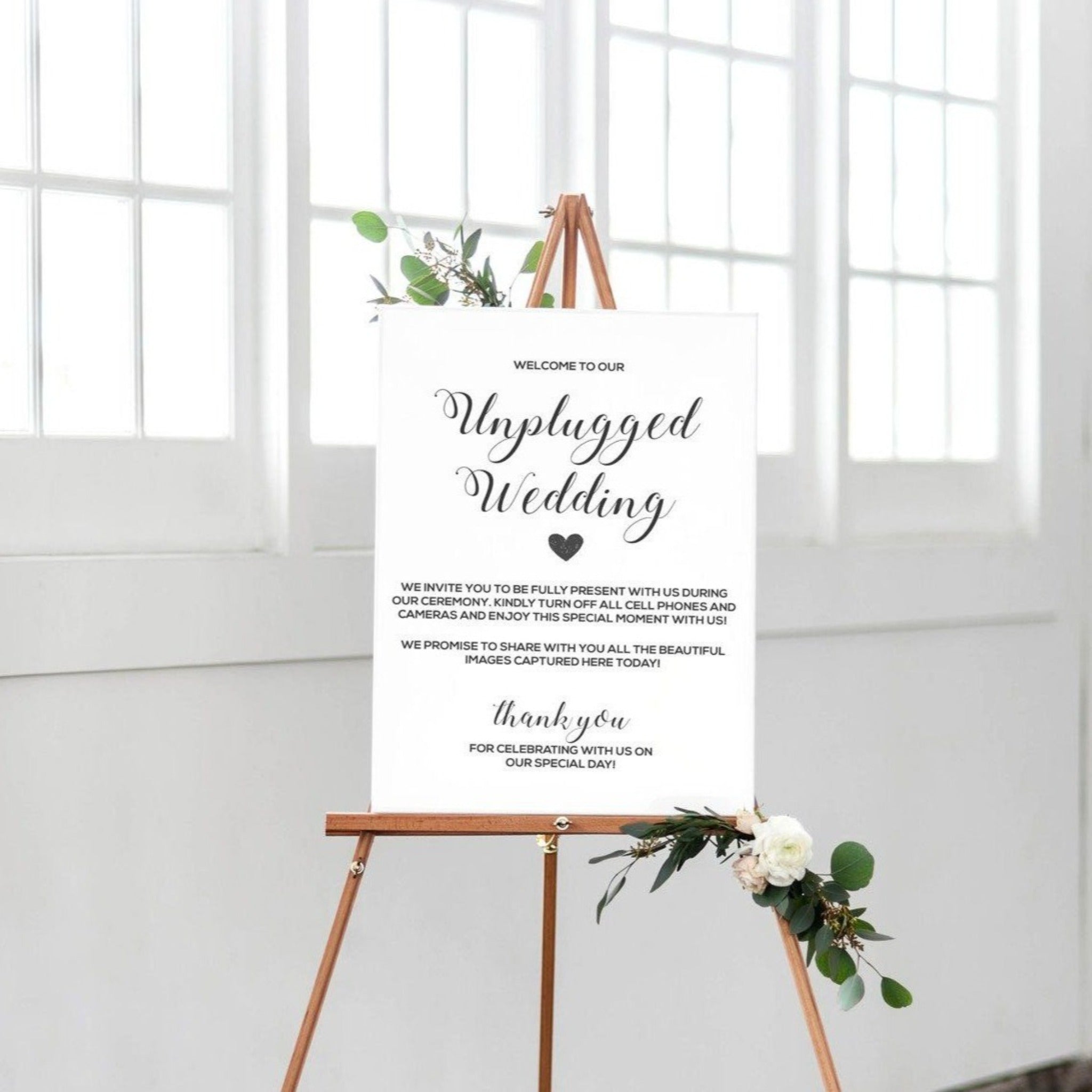 Unplugged Wedding - DIY Printable Download - My Guest Book