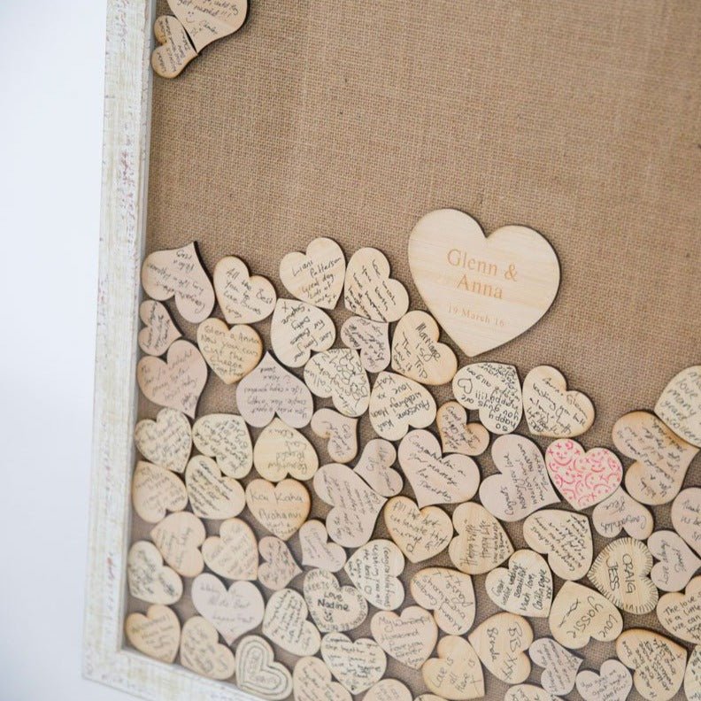 Barnwood Drop Top Wedding Guestbook - My Guest Book