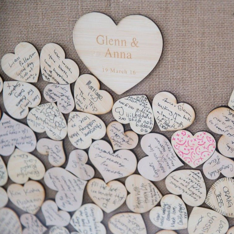 Barnwood Drop Top Wedding Guestbook - My Guest Book