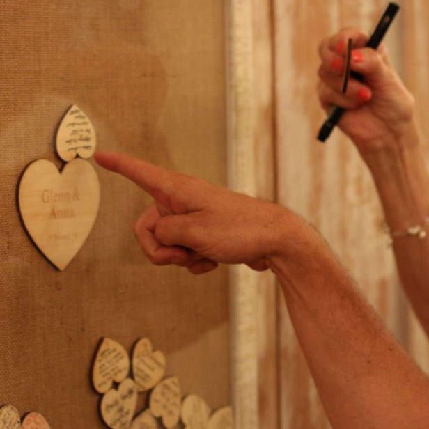 Barnwood Drop Top Wedding Guestbook - My Guest Book