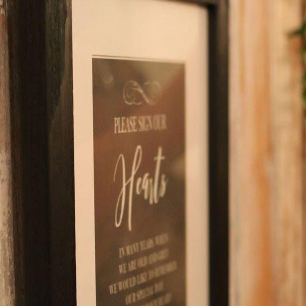 Barnwood Drop Top Wedding Guestbook - My Guest Book