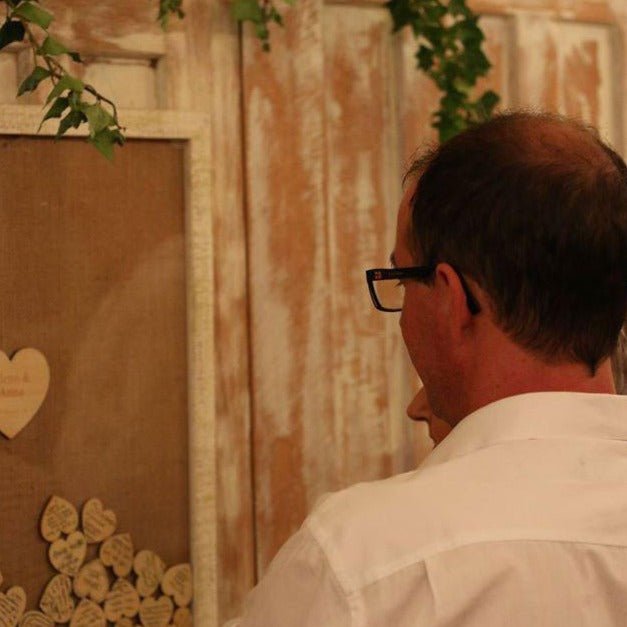 Barnwood Drop Top Wedding Guestbook - My Guest Book