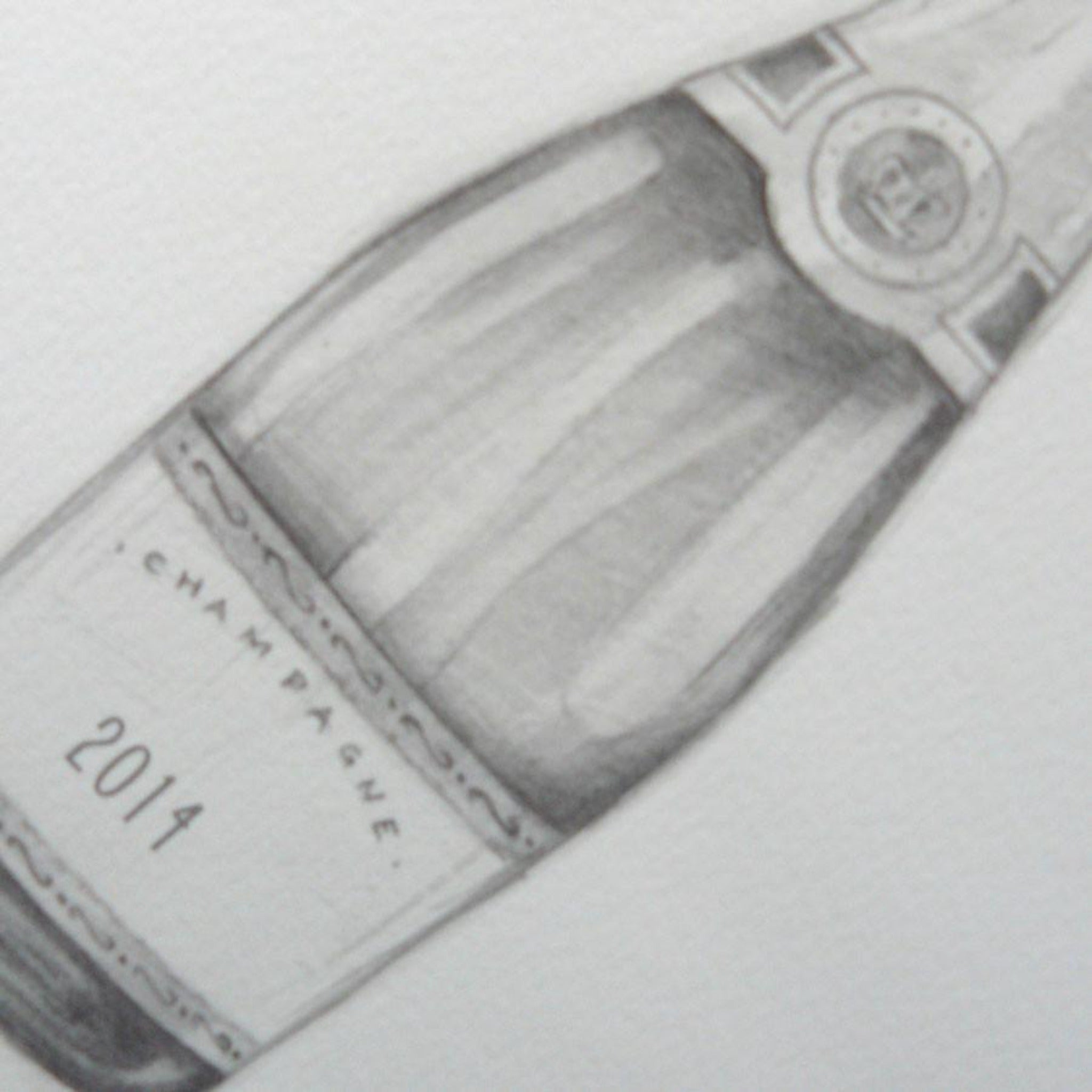 Champagne Bottle Fingerprint Wedding Guestbook - My Guest Book