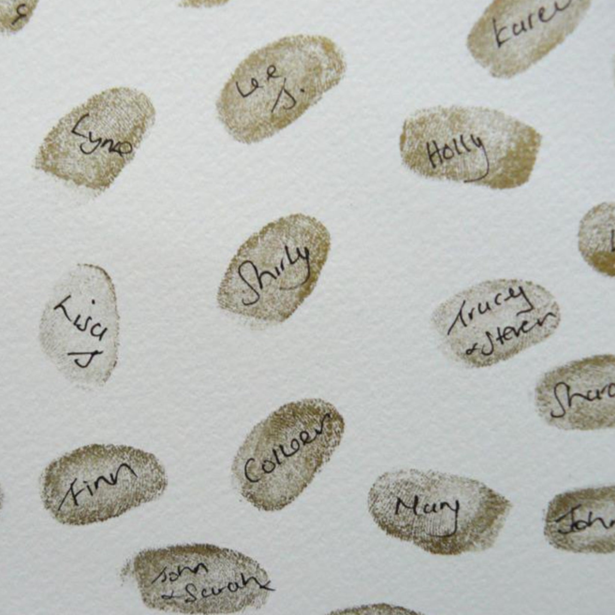 Champagne Bottle Fingerprint Wedding Guestbook - My Guest Book