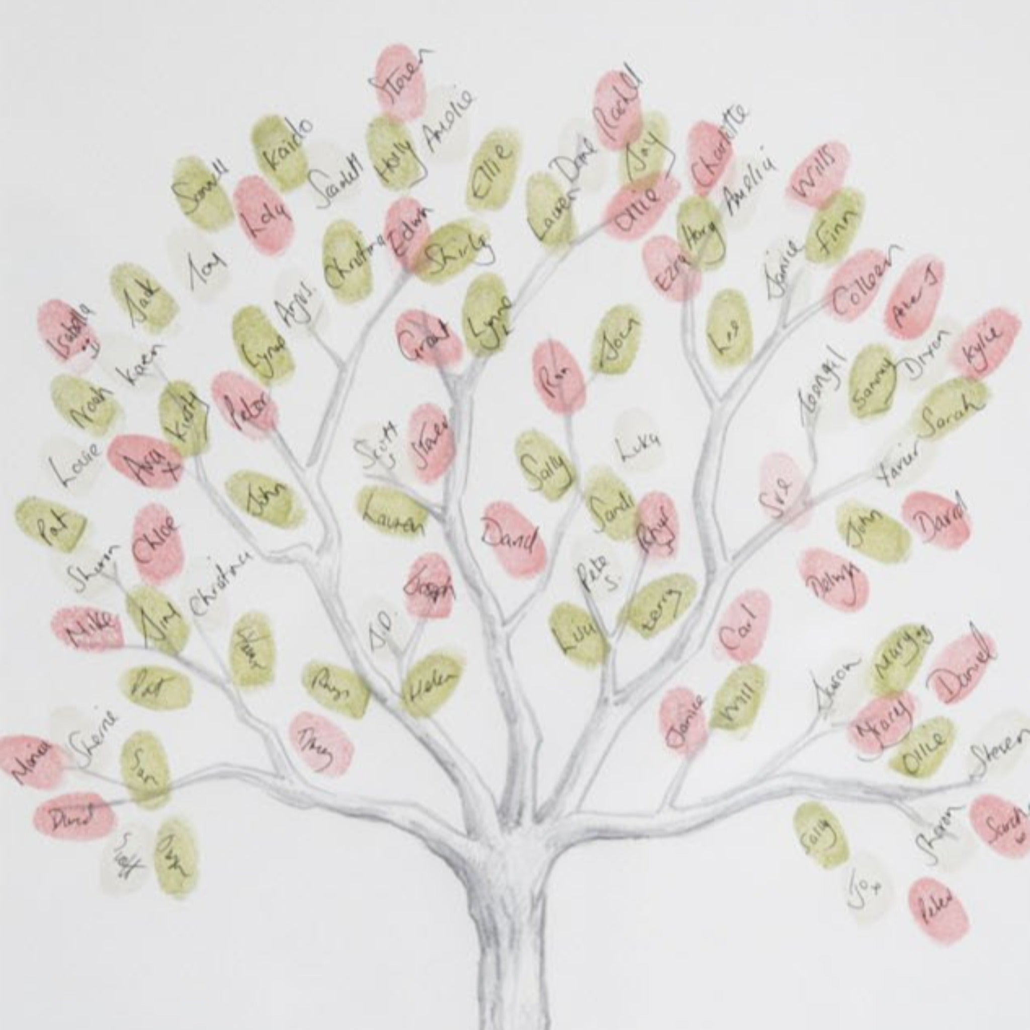 Classic Tree Fingerprint Wedding Guestbook - My Guest Book