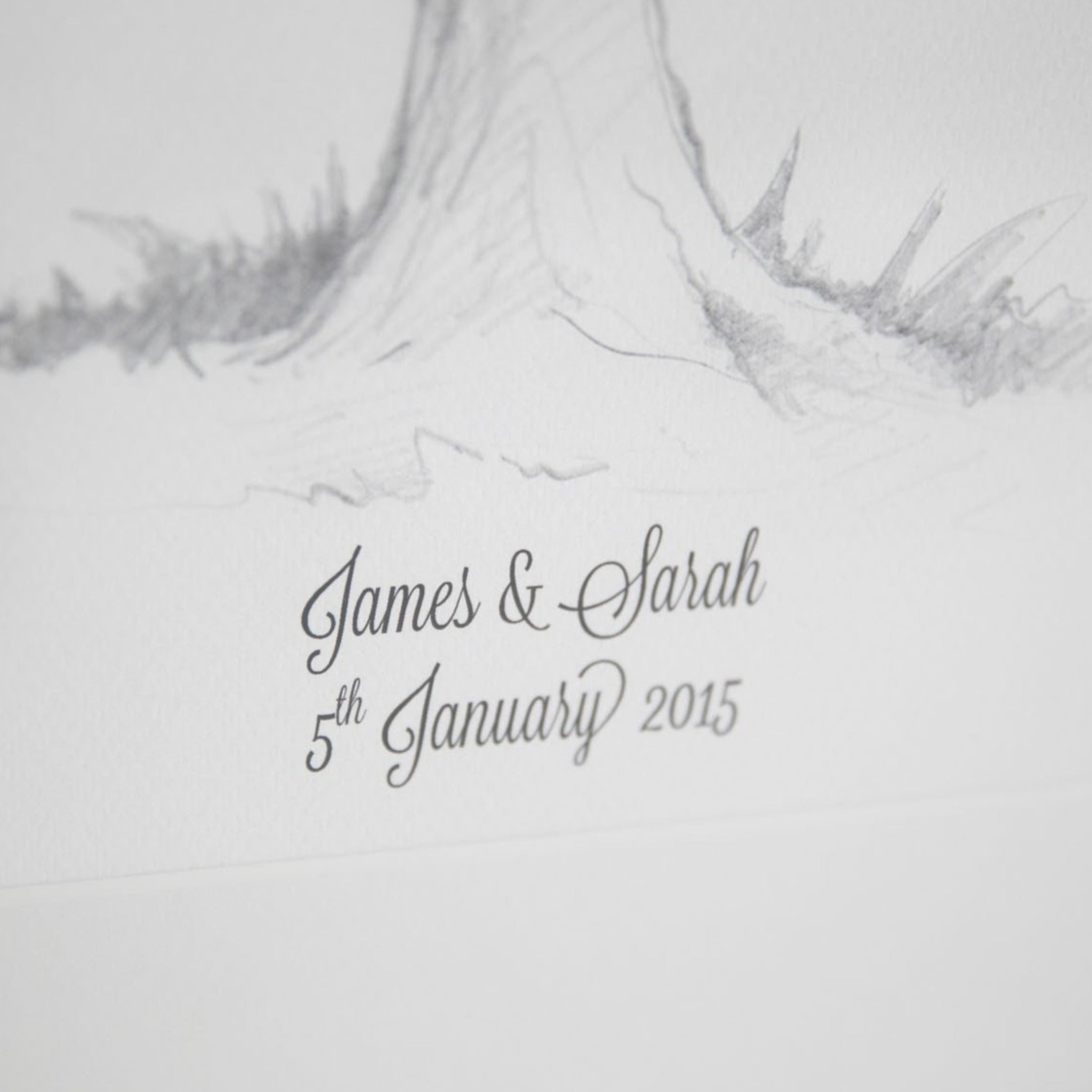 Classic Tree Fingerprint Wedding Guestbook - My Guest Book