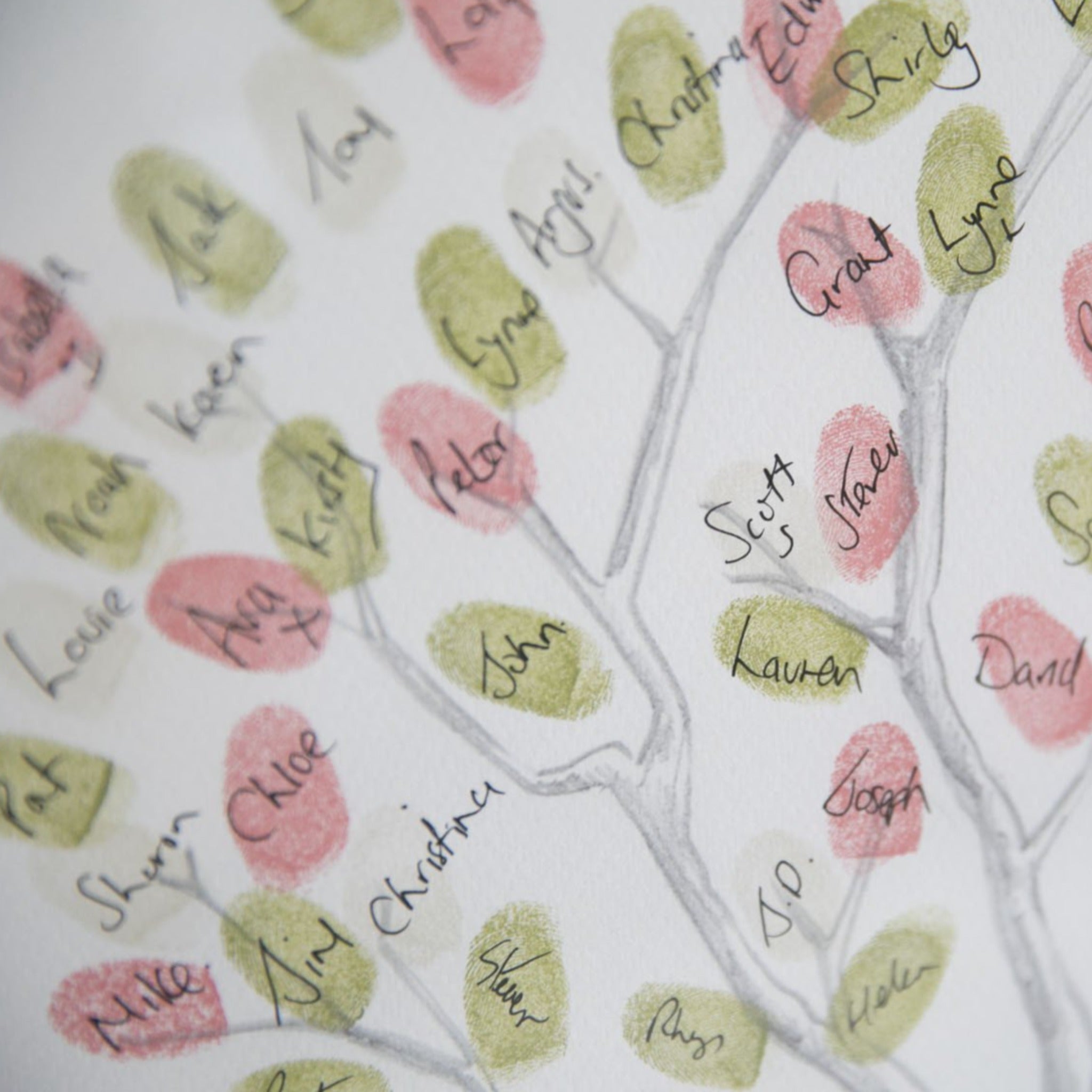 Classic Tree Fingerprint Wedding Guestbook - My Guest Book