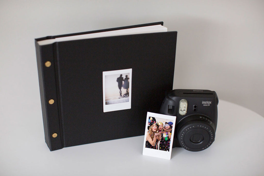 instax camera and guest book