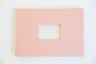 Handmade Pink Linen Guestbook - My Guest Book