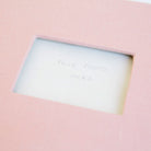 Handmade Pink Linen Guestbook - My Guest Book