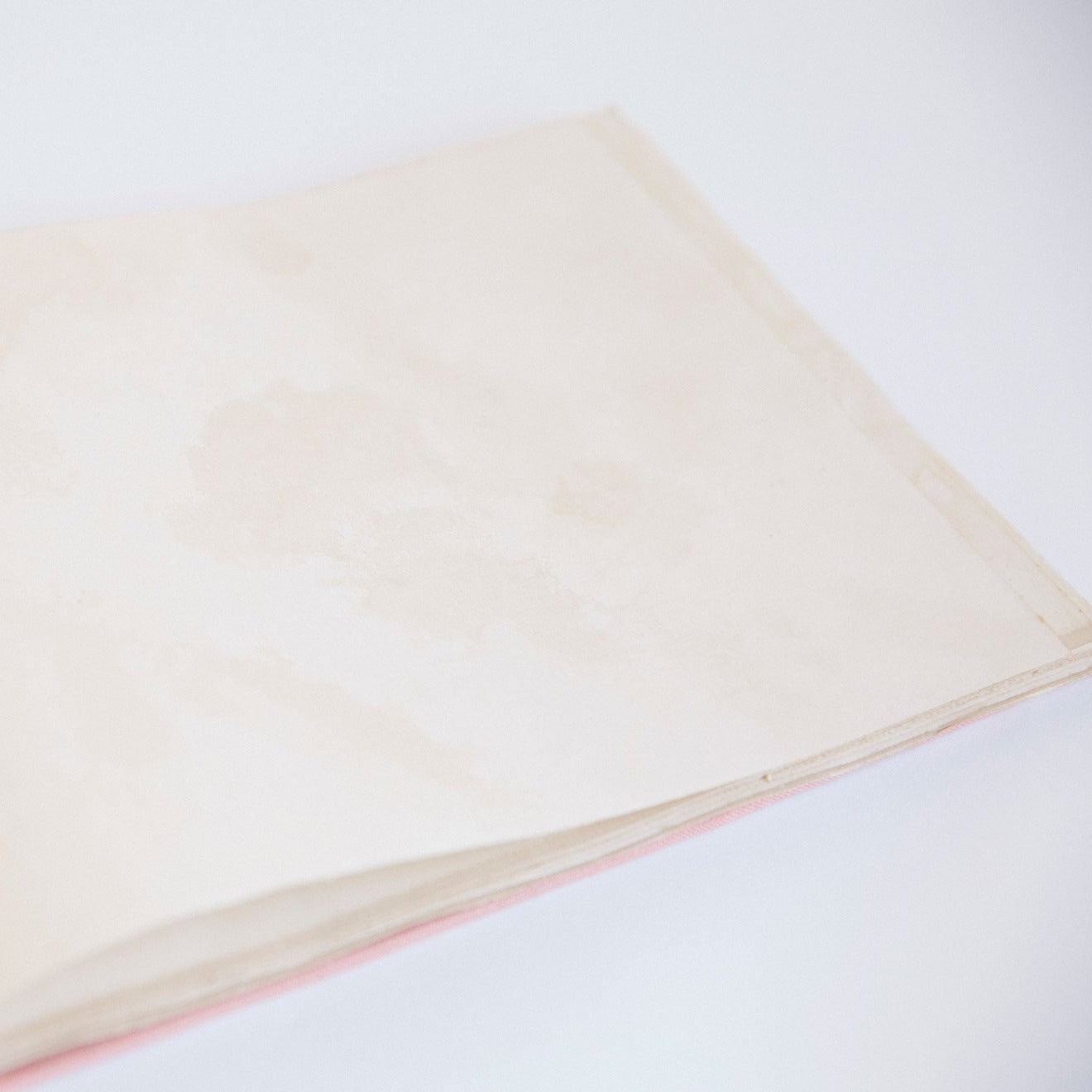 Handmade Pink Linen Guestbook - My Guest Book