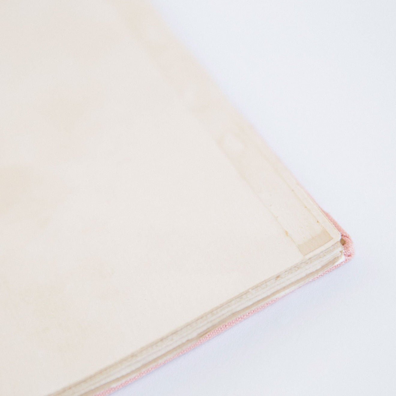 Handmade Pink Linen Guestbook - My Guest Book