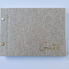 Gold Foiled Guestbook - Foil Debossed - 'Guests' - My Guest Book