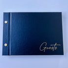 Gold Foiled Guestbook - Foil Debossed - 'Guests' - My Guest Book