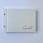 Gold Foiled Guestbook - Foil Debossed - 'Guests' - My Guest Book