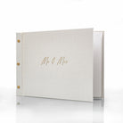 Mr & Mrs Wedding Guestbook with Gold Foil My Guest Book