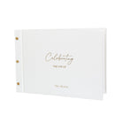 Honour a loved one with our personalised memorial guestbook. Perfect for funerals, memorials & celebrations of life.