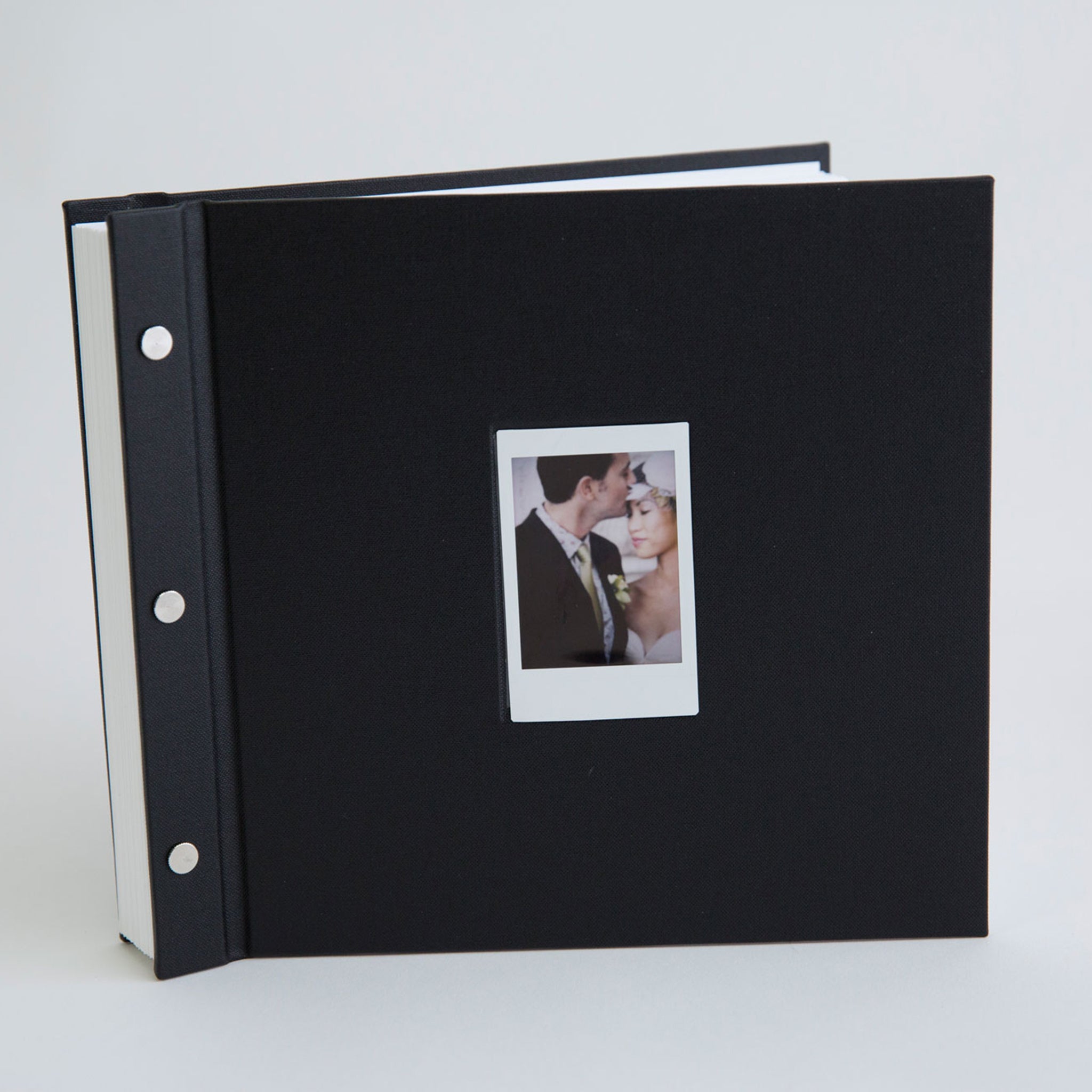 Instax photo guestbook with mini print on cover 