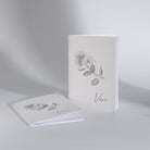 Handmade Pohutukawa wedding vow book with botanical illustration by My Guestbook