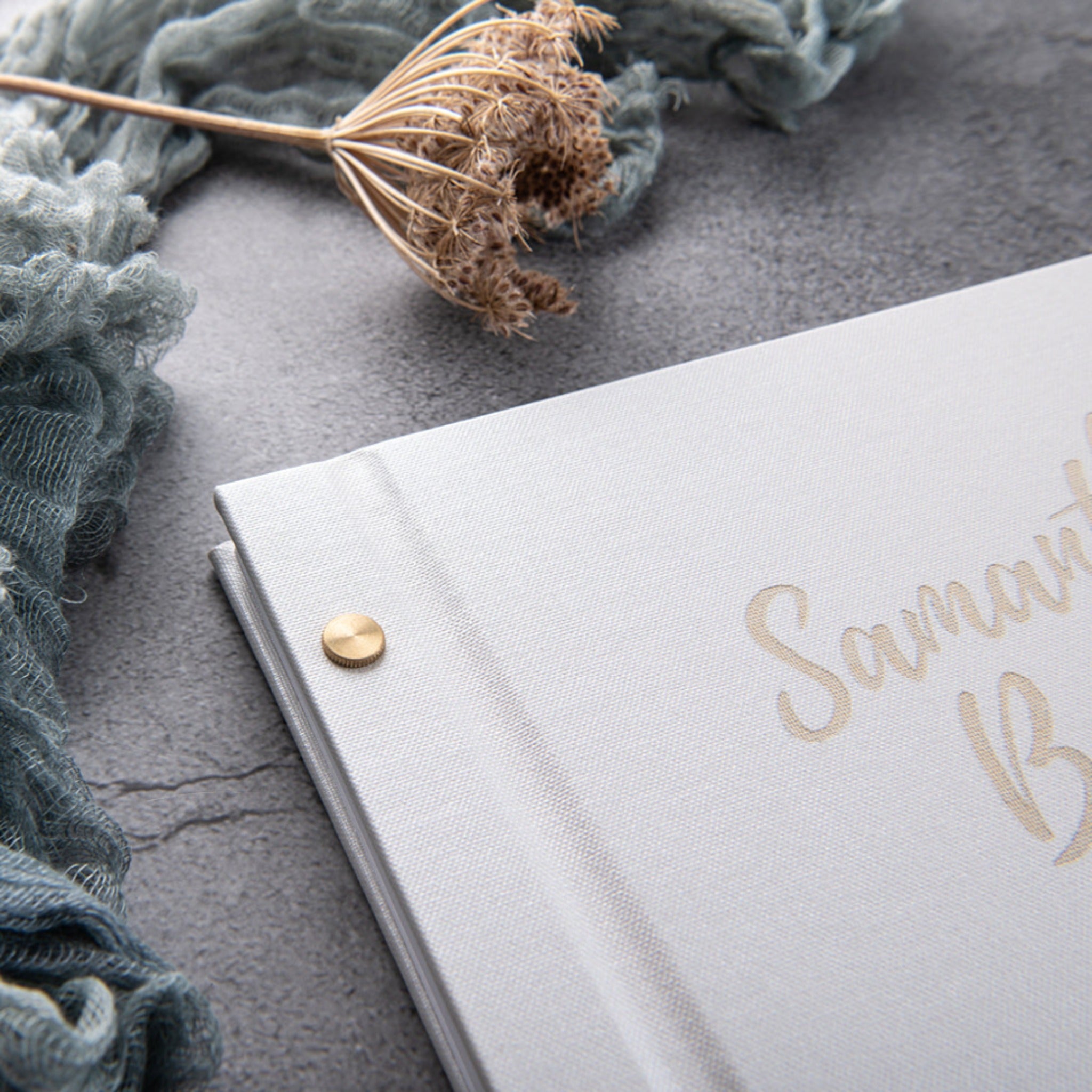Personalised Artisan Baby Shower Guestbook - My Guest Book